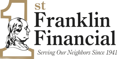 A green banner with the words " st. Frank & finance " on it