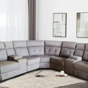 A living room with a couch and a chair