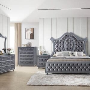CROWNMARK SETB2100 CAMEO PANEL BEDROOM GROUP